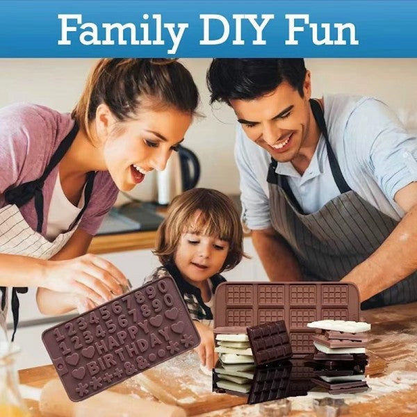 Cake Decoration Alphanumeric Letter Chocolate DIY Mold - Chocolate - Shop N Save
