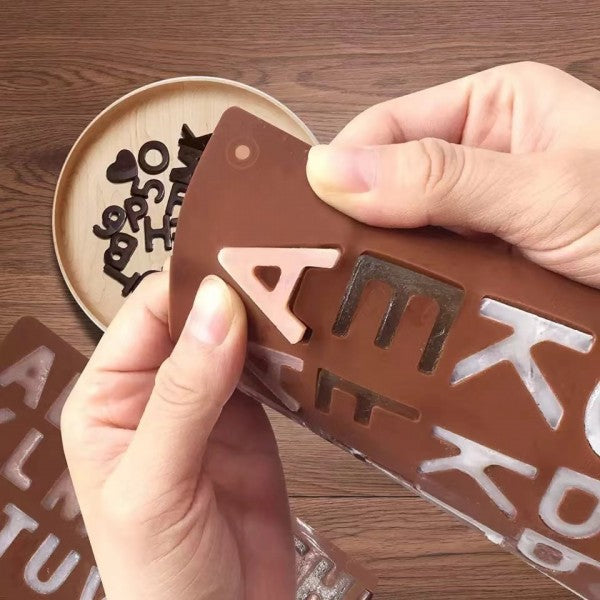 Cake Decoration Alphanumeric Letter Chocolate DIY Mold - Chocolate - Shop N Save