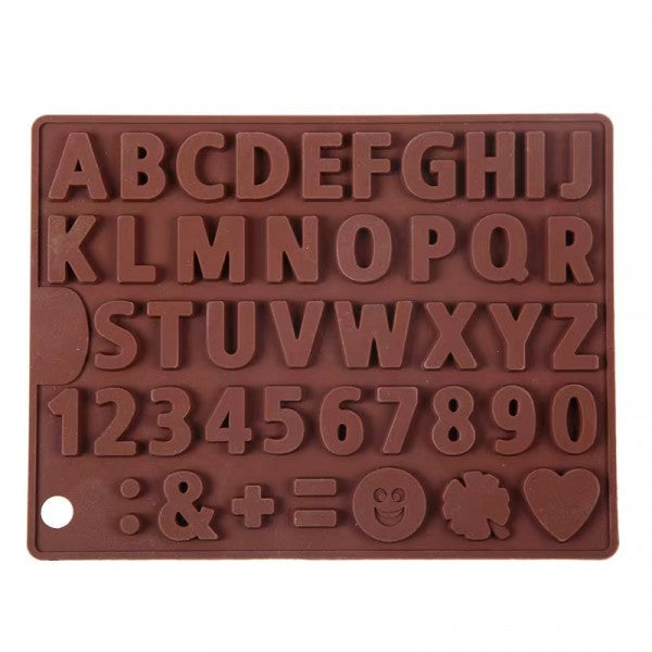 Cake Decoration Alphanumeric Letter Chocolate DIY Mold - Chocolate - Shop N Save
