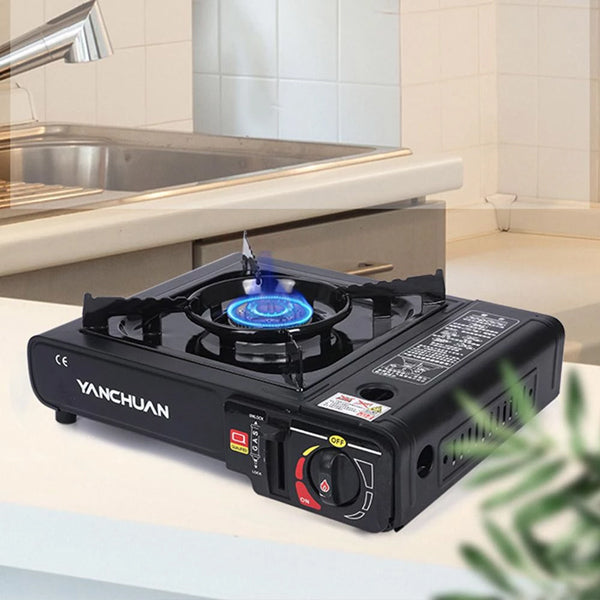 Light Weight Good Quality Camping Portable Mini Gas Stove - Black - Shop N Save