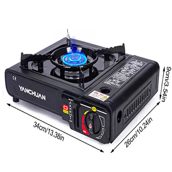 Light Weight Good Quality Camping Portable Mini Gas Stove - Black - Shop N Save