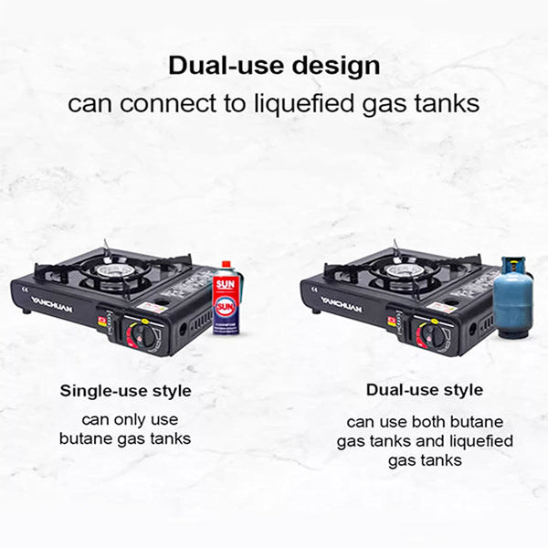 Light Weight Good Quality Camping Portable Mini Gas Stove - Black - Shop N Save