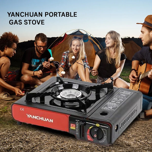 Light Weight Good Quality Camping Portable Mini Gas Stove - Black - Shop N Save