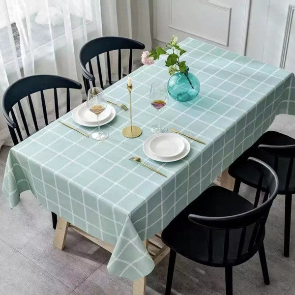 Waterproof Oil Proof Wipe Clean Vinyl Tablecloth - 137x137 CM