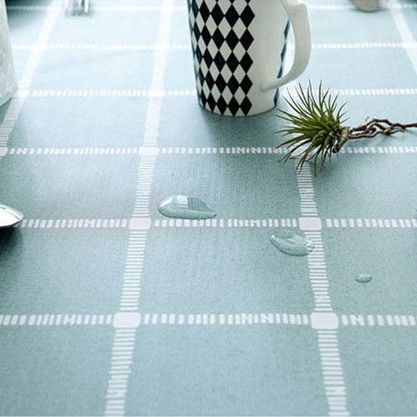 Waterproof Oil Proof Wipe Clean Vinyl Tablecloth - 137x137 CM