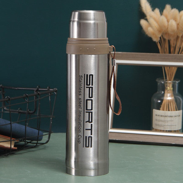 Hot And Cold Stainless Steel Vacuum Flask Water Bottle 750 ML - Silver