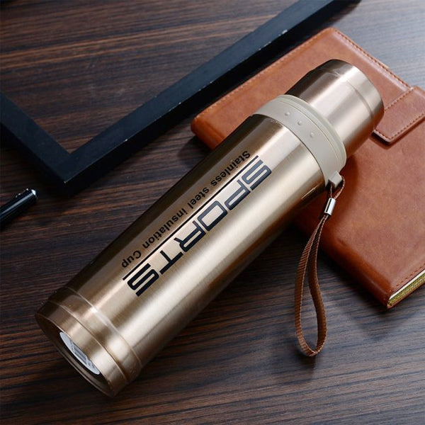 Hot And Cold Stainless Steel Vacuum Flask Water Bottle 750 ML - Silver