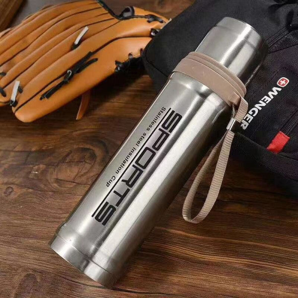Hot And Cold Stainless Steel Vacuum Flask Water Bottle 750 ML - Silver