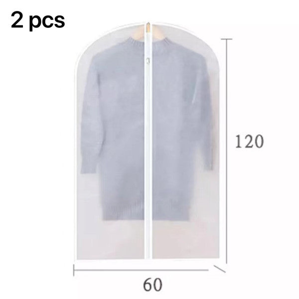 6 Pieces Multi Size Household Clothing Coat Dust Cover Set - White