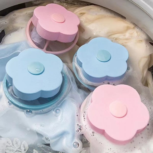 Washing Machine Lint Filter Hair Catcher Floating Mesh Bag