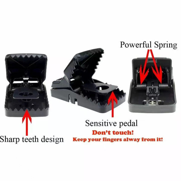 Reusable Mouse Trap Pest Catching Trap - Black