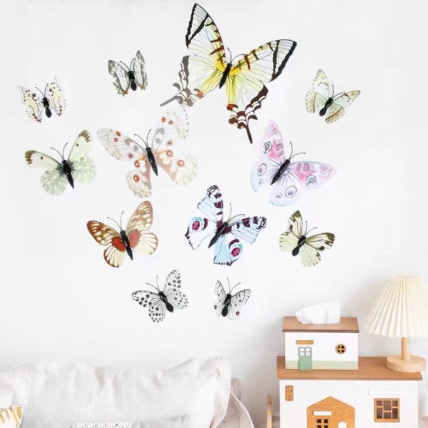 Butterfly Wall Home Decoration Stickers - Multicolor