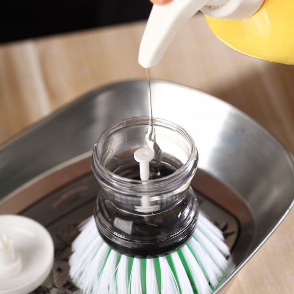 Soap Dispensing Easy Dish Washing Cleaning Brush