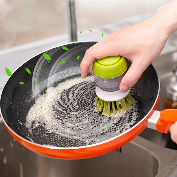 Soap Dispensing Easy Dish Washing Cleaning Brush