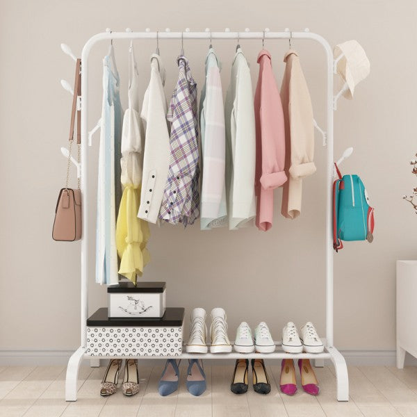 Simple Assembly Clothes Hanger Rack - White - Shop N Save