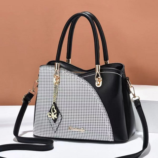 Hight Quality Women Fashion Patchwork Handbag - Black - Shop N Save