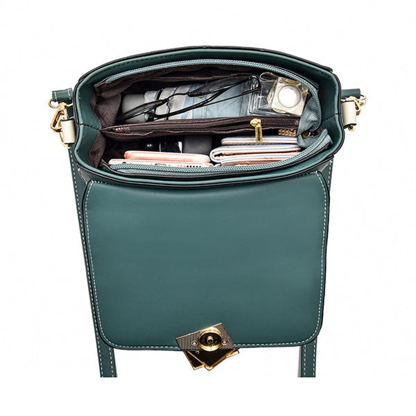 Girls Fashion Color Contrast Small Messenger Bag - Yellow Black - Shop N Save