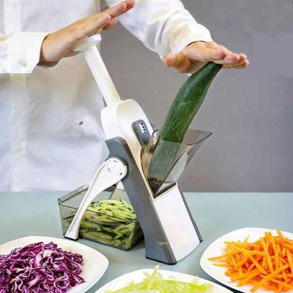 Multi Function Cutter Safe And Fast Vegetable Chopper Slicer - Gray