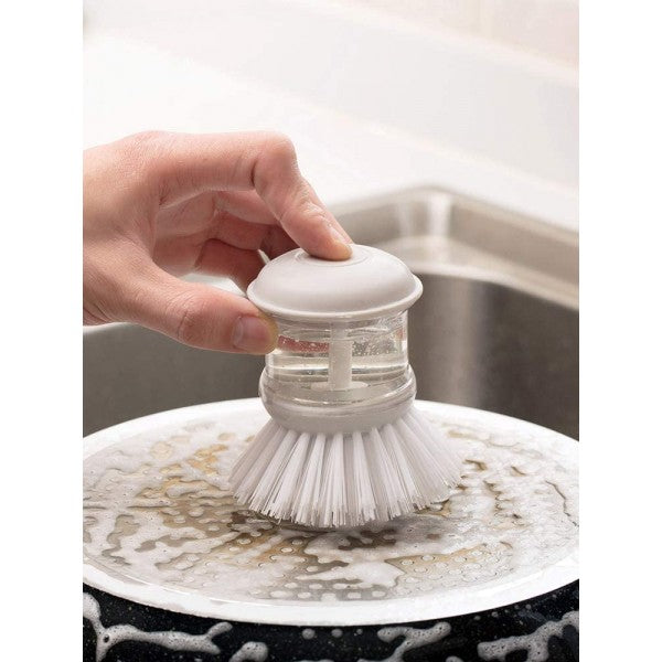 Soap Dispensing Easy Dish Washing Cleaning Brush - Green - Shop N Save