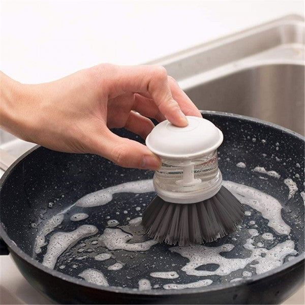 Soap Dispensing Easy Dish Washing Cleaning Brush - Green - Shop N Save