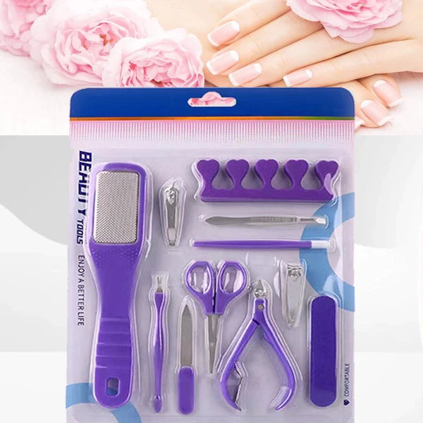 11 Pieces Manicure Pedicure Nail Care Tool Set