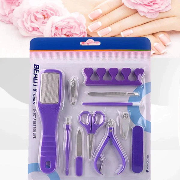 11 Pieces Manicure Pedicure Nail Care Tool Set