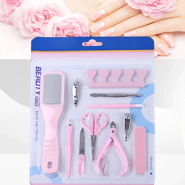 11 Pieces Manicure Pedicure Nail Care Tool Set