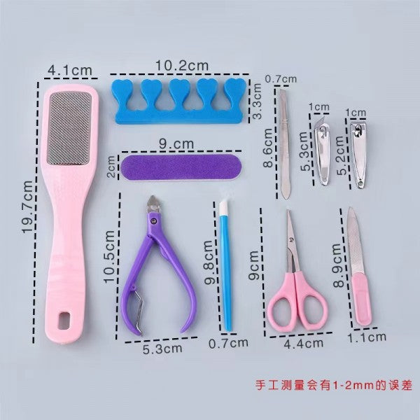 11 Pieces Manicure Pedicure Nail Care Tool Set