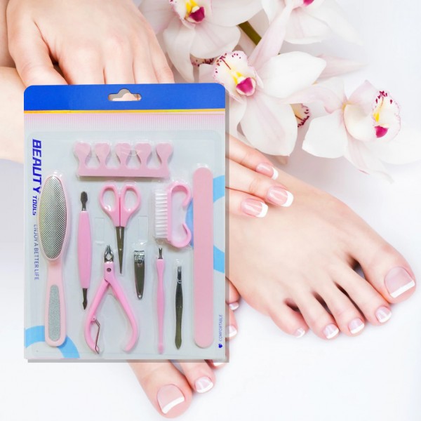 10 Pieces Manicure Pedicure Nail Care Tool Set - Shop N Save