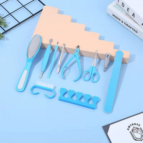 10 Pieces Manicure Pedicure Nail Care Tool Set