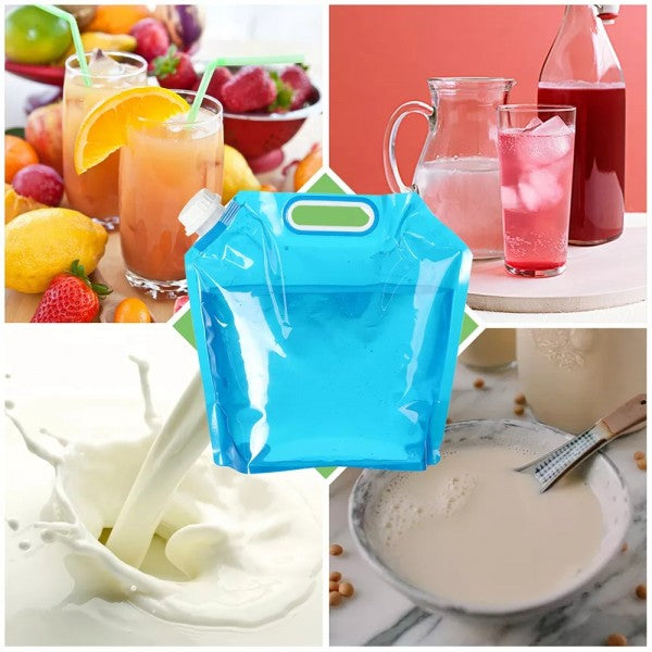 Outdoor Foldable Drinking Water Container Bags - 10L
