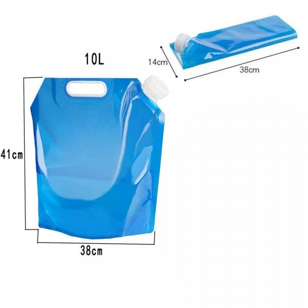 Outdoor Foldable Drinking Water Container Bags - 10L