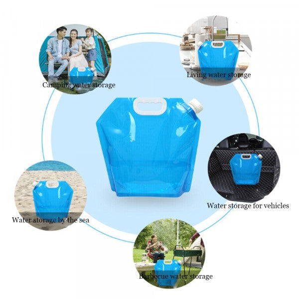 Outdoor Foldable Drinking Water Container Bags - 10L