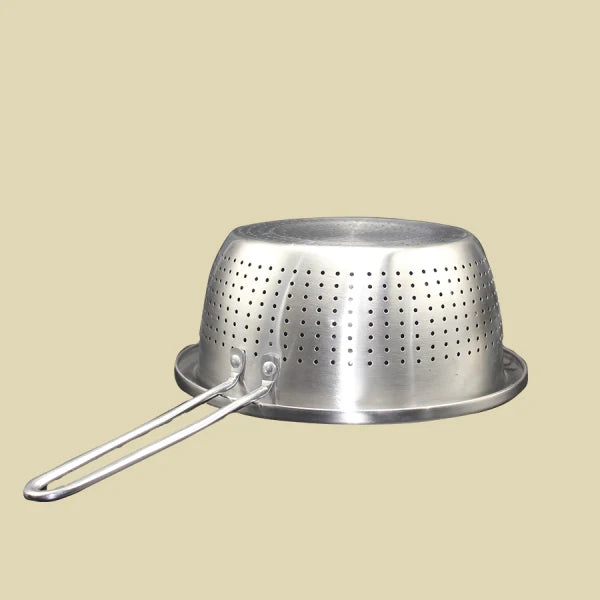 Stainless Steel Vegetables Fruits Basket Strainer - 24cm - Silver