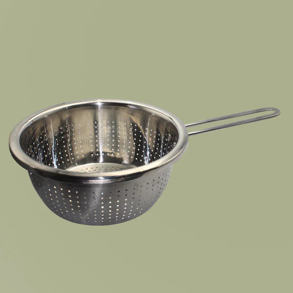 Stainless Steel Vegetables Fruits Basket Strainer - 24cm - Silver