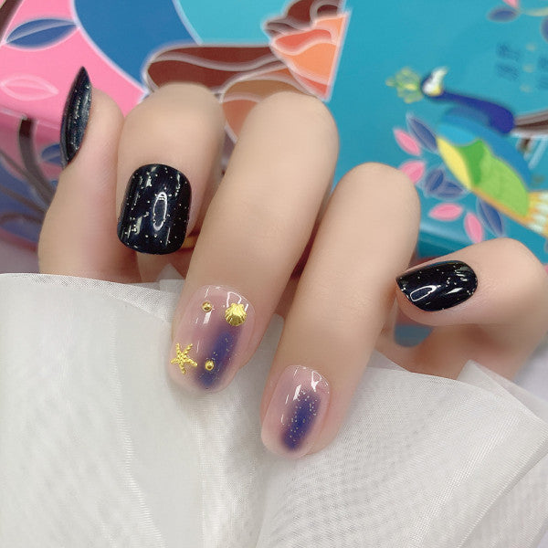 Multi-Tone Party Wear Women Fashion 12 PCs Fake Nails Set - Shop N Save