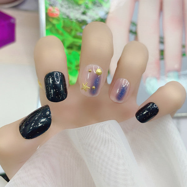 Multi-Tone Party Wear Women Fashion 12 PCs Fake Nails Set - Shop N Save