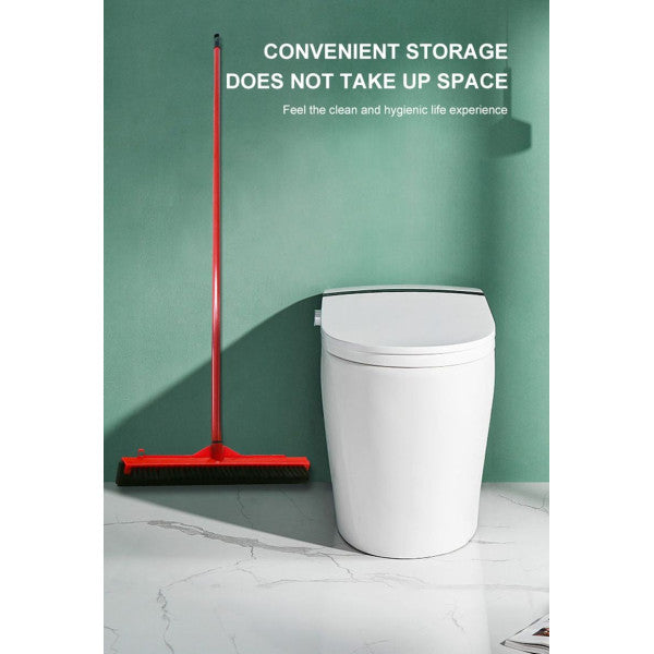 Dual Head Brush Versatile Cleaning With Squeegee Head - 50cm - Red - Shop N Save