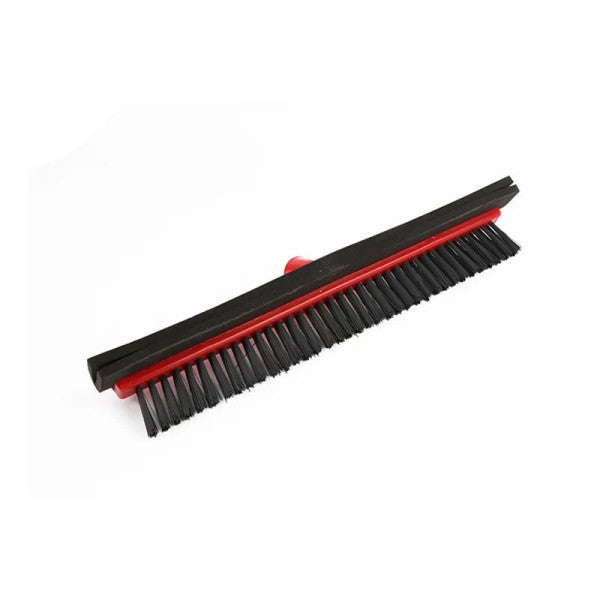 Dual Head Brush Versatile Cleaning With Squeegee Head - 50cm - Red - Shop N Save