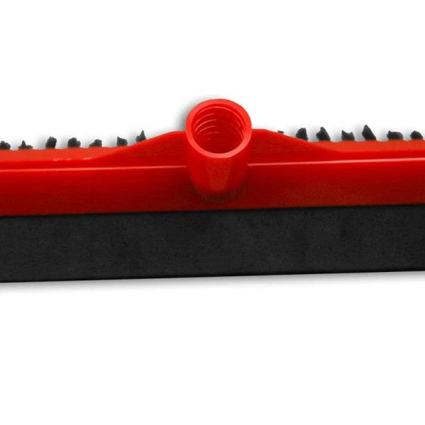 Dual Head Brush Versatile Cleaning With Squeegee Head - 50cm - Red - Shop N Save