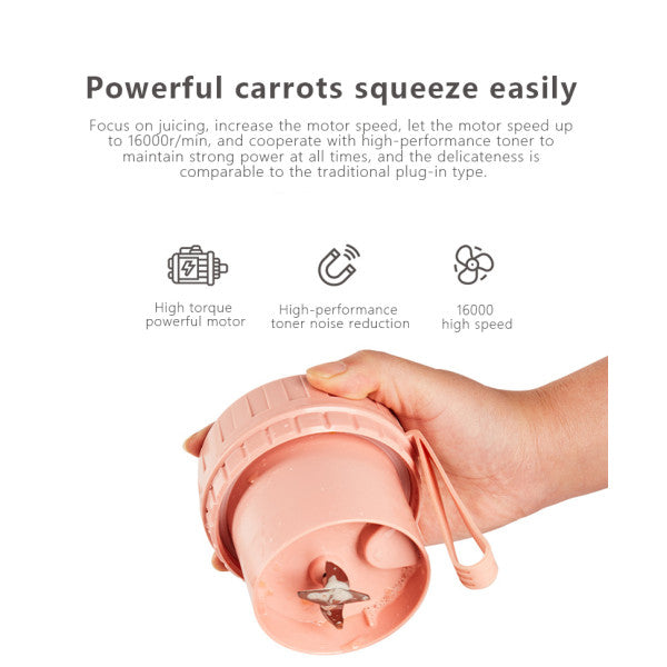 Leak-Proof Non-Slip Portable Rechargeable Electric Juicer - Green - Shop N Save