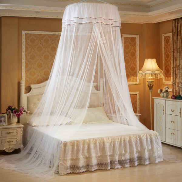 Romantic Hanging Round Mosquito Net For Bedroom - White