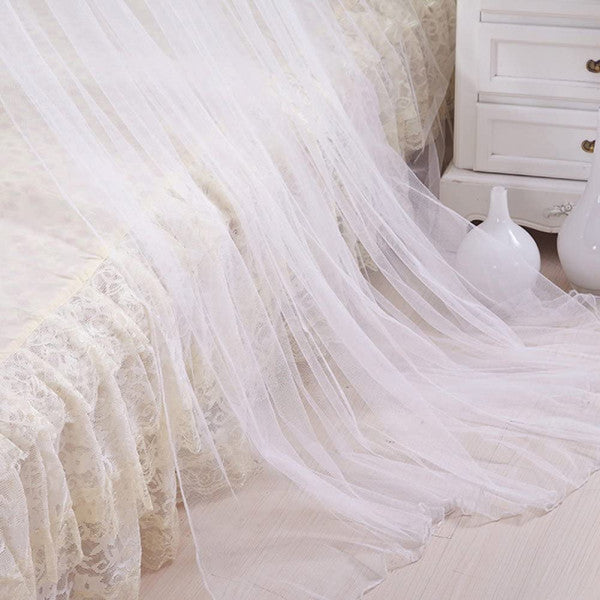 Romantic Hanging Round Mosquito Net For Bedroom - White