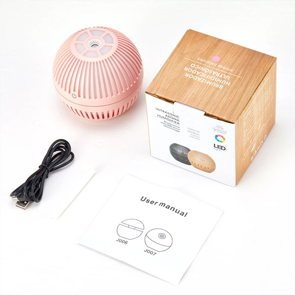 Color Changing Ultra Sonic Aroma Humidifier - White