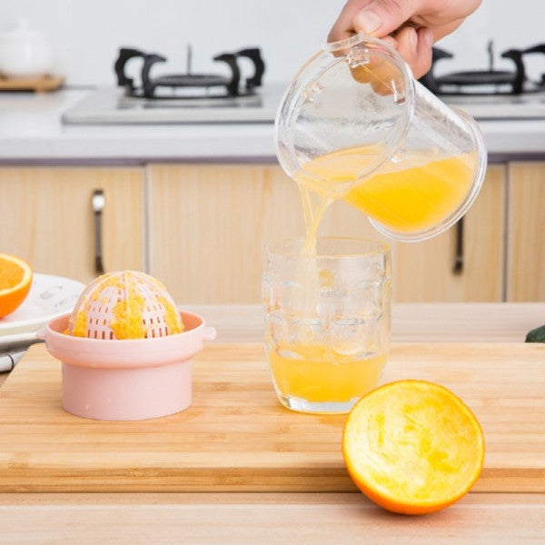 Mini 2 In 1 Manual Hand Press Orange Citric Juicer - Light Blue