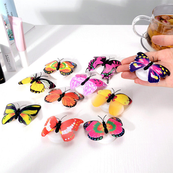 Luminous Colorful Night Wall Sticking Decorative Butterfly