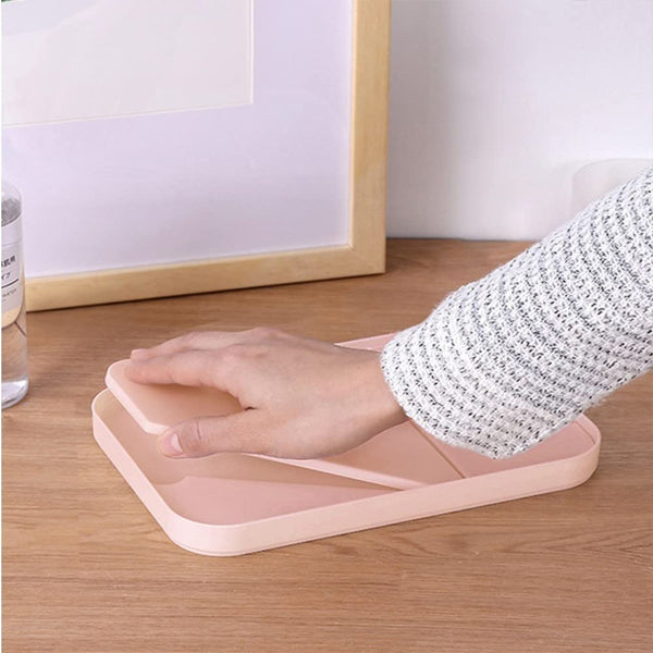 Portable Square Folding Beauty Desktop Mirror - Purple
