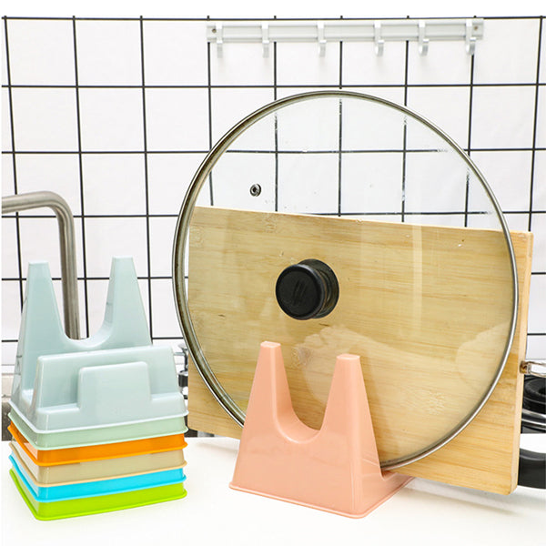 Multi-Functional Fancy Design Lid Spoon Holder Rack - Green