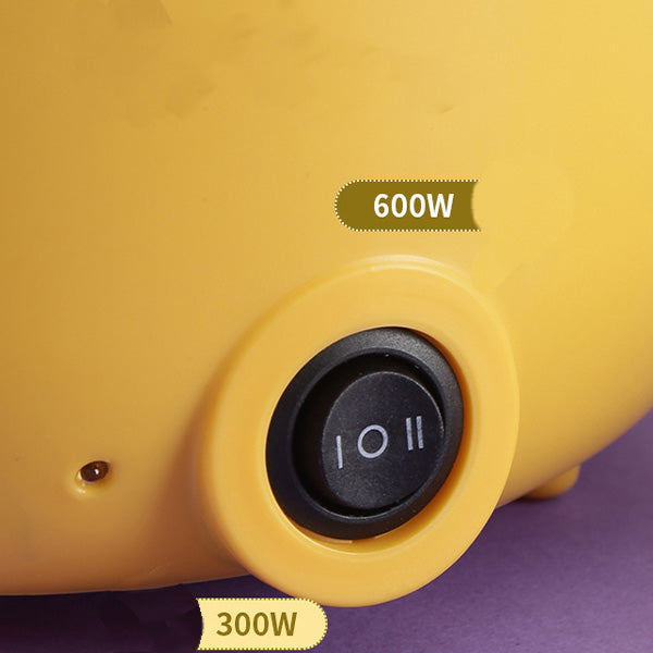 Food Cooking Pot With Lid Noodles Egg Boiler Multifunctional Hotpot Direct Power Mini Cooker - 1.5L - Yellow