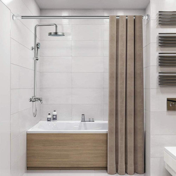 Extendable Telescoping Heavy Duty Adjustable Shower Curtain Multipurpose Rod - 70 -120 Cm - Shop N Save